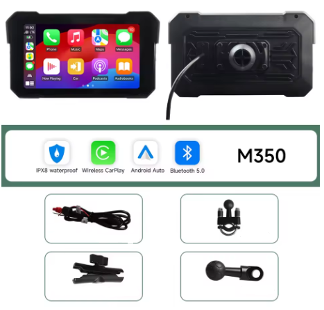 Pantalla de navegación para moto 5” - CarPlay & Android Auto