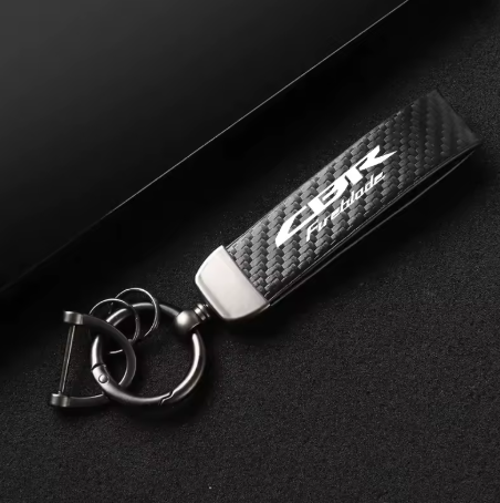 Llavero de cuero y fibra de carbono Honda CBR