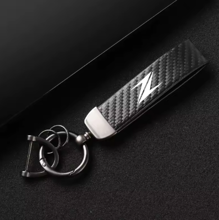 Llavero de cuero y fibra de carbono Kawasaki Z-Series