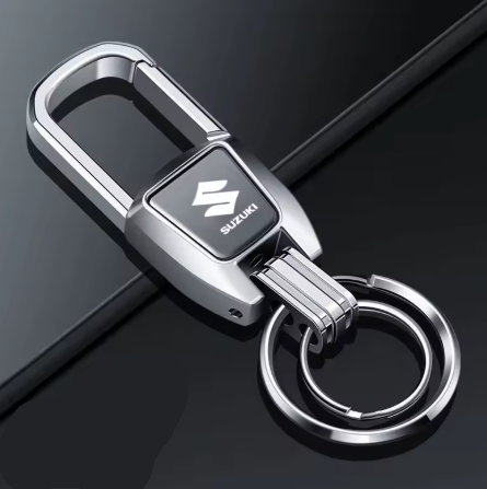 Llavero de acero inoxidable premium para Suzuki