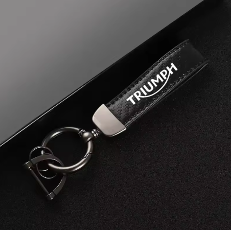 Llavero de cuero para Triumph