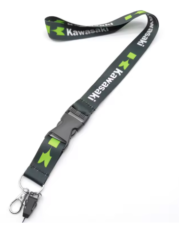 Llavero Kawasaki cuello de nailon