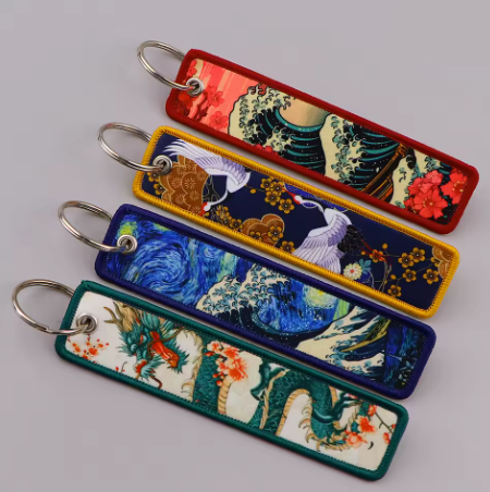 Llavero Bordado Van Gogh - Onda Japonesa