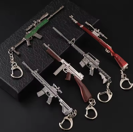 Llavero de pistola de juguete - Modelo en miniatura de aleación