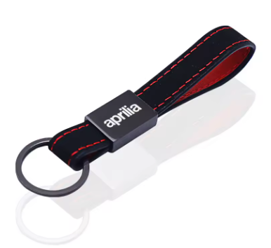 Llavero tira de cuero para Aprilia