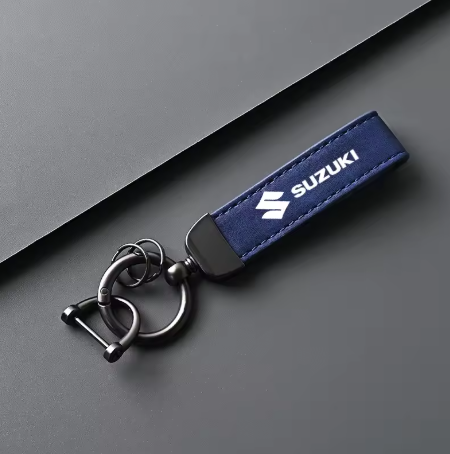 Llavero de gamuza y aleación de zinc para Suzuki