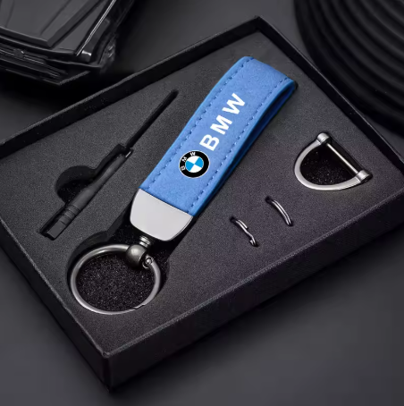Llavero de cuero de ante para BMW