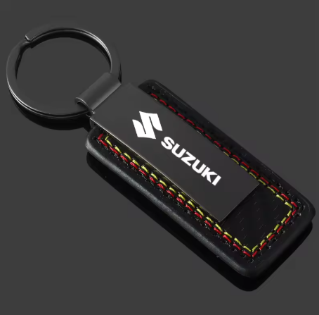 Llavero metálico grabado láser para Suzuki