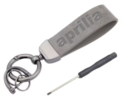 Llavero de Aprilia de cuero