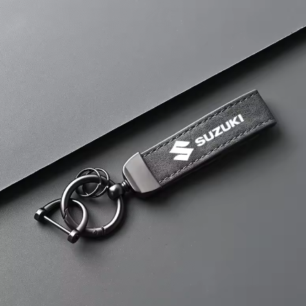 Llavero de gamuza y aleación de zinc para Suzuki