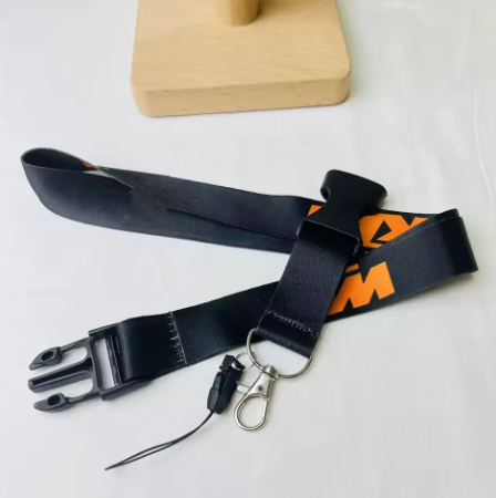 Llavero de nailon negro con cordón para KTM