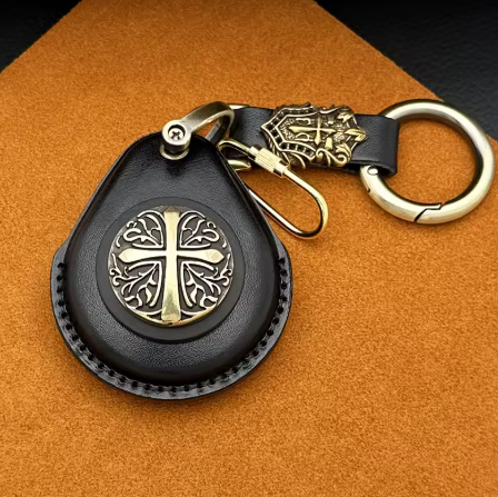Funda de cuero genuino para llave inteligente Harley-Davidson