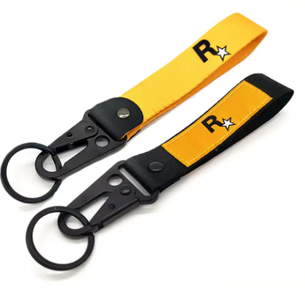 Llavero de nailon para moto - Rockstar