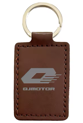 Llavero de cuero PU para QJMOTOR