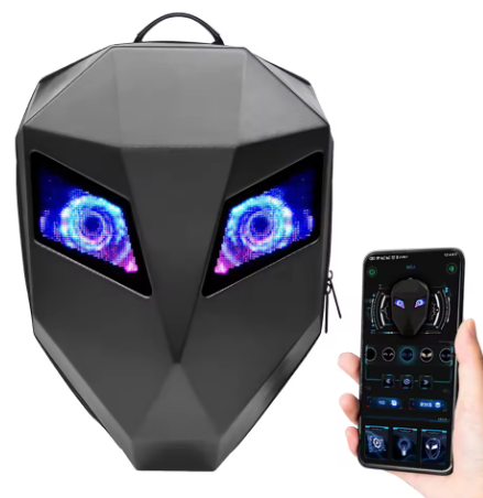 Mochila LED 3D para moteros
