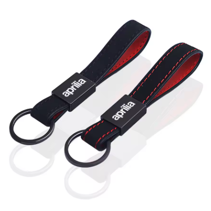 Llavero tira de cuero para Aprilia