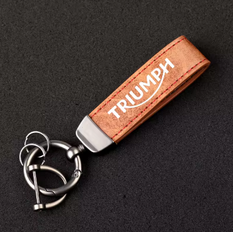 Llavero de cuero de alta calidad para Triumph