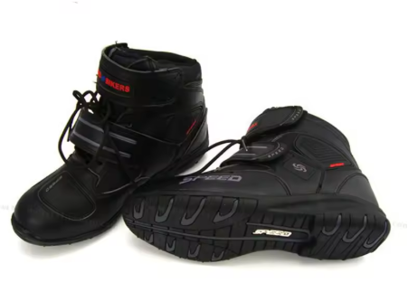 Botas de moto de microfibra