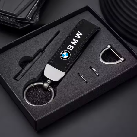 Llavero de cuero de ante para BMW