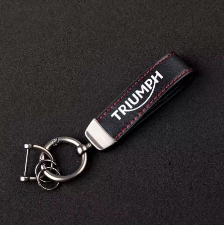 Llavero de cuero de alta calidad para Triumph