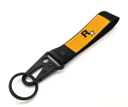 Llavero de nailon para moto - Rockstar
