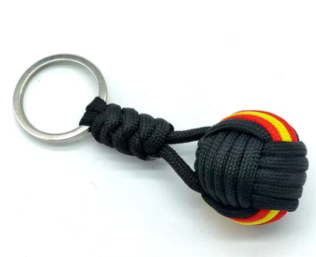 Llavero de bola de cuerda tejida bandera España