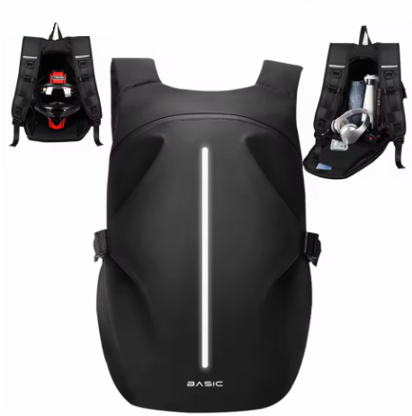 Mochila impermeable para casco de moto