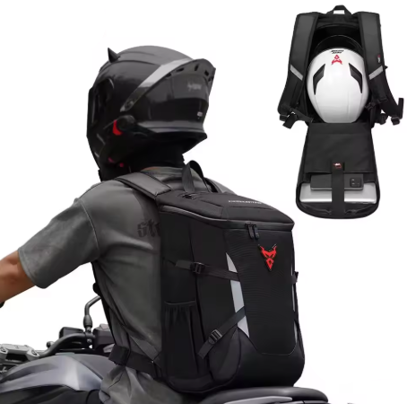 Mochila impermeable de 28L para moto