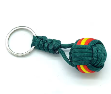 Llavero de bola de cuerda tejida bandera España