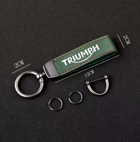 Llavero de cuero de alta calidad para Triumph