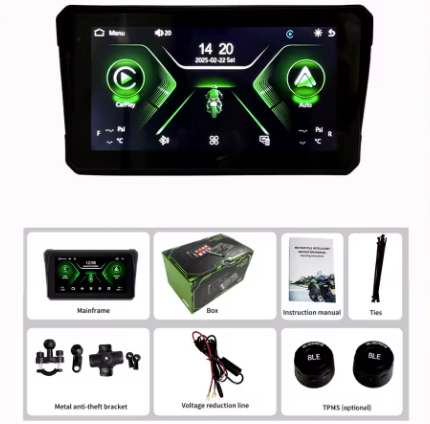 Pantalla de navegación para moto 6.0” - CarPlay & Android Auto